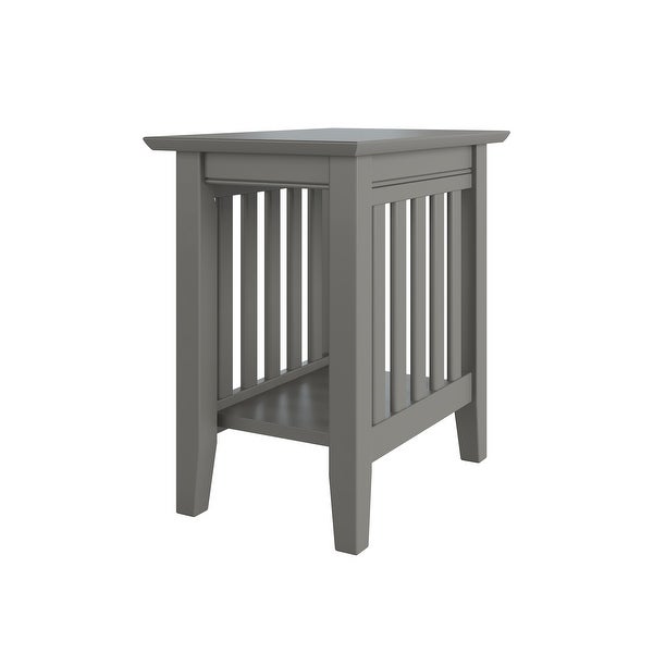 Mission Chair Side Table Grey