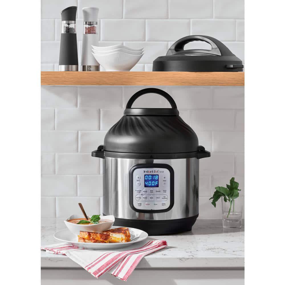 Instant Pot 8 Qt Silver Duo Crisp Air Fryer with EPC Combo