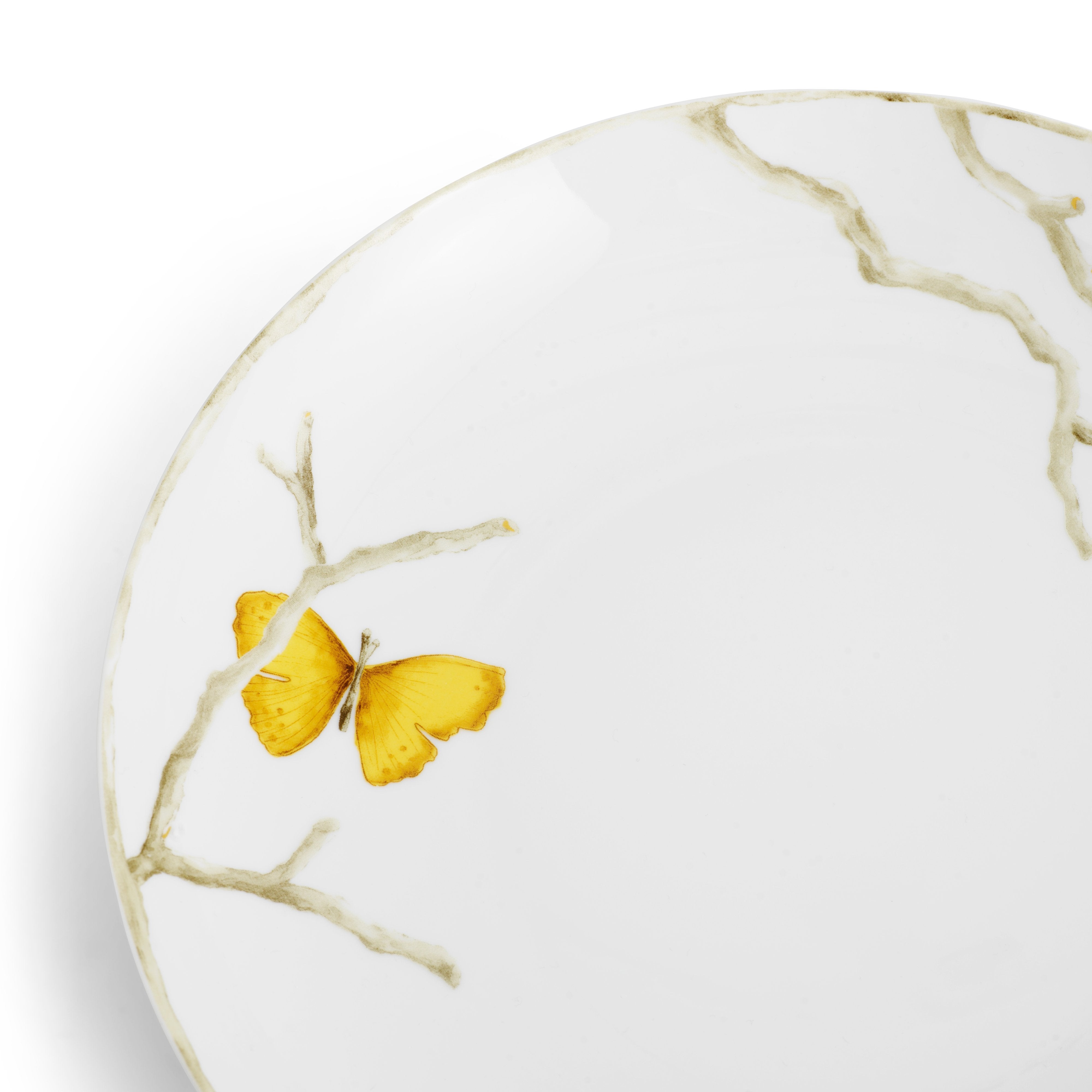 Butterfly Ginkgo Gold Dinnerware