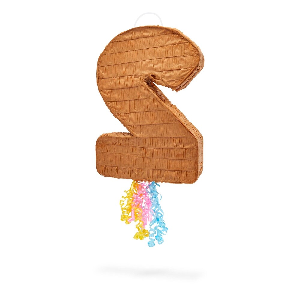 Number 2 Ice Cream Pinata for Two Sweet 2nd Birthday Party  Pull String (13 x 16.5 In)