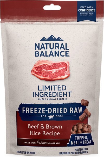 Natural Balance Limited Ingredient Freeze Dried Beef and Brown Rice Recipe Dry Dog Food