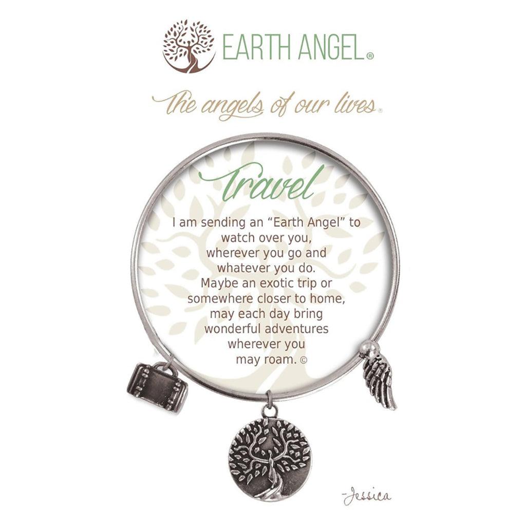 Earth Angel  Travel Bracelet in Silver