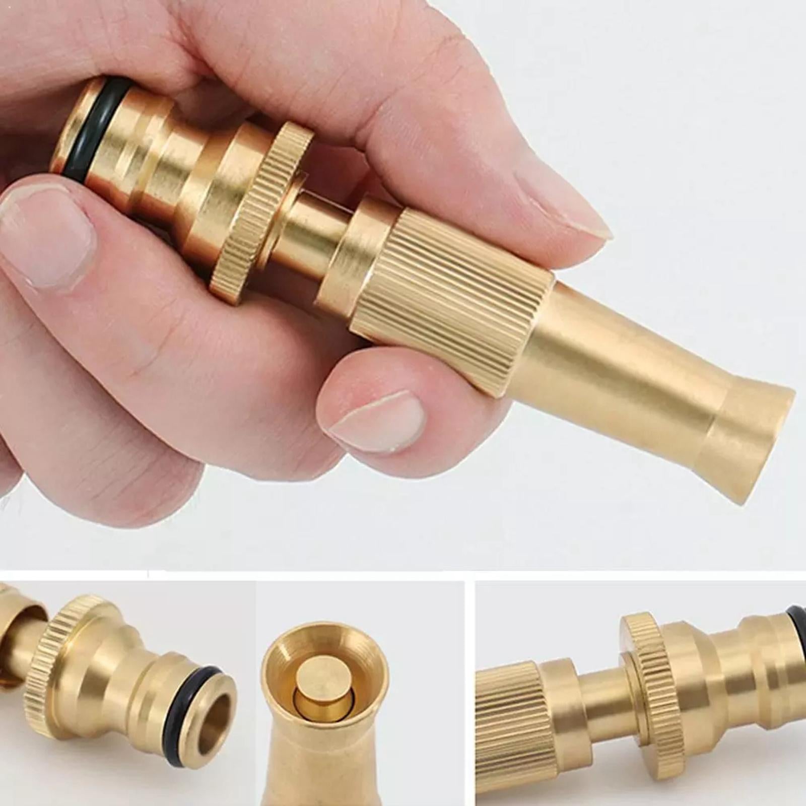 High Pressure Hose Nozzle Heavy Duty | Hose Nozzles for Garden Hoses | Adjustable Fits Standard Hoses， Garden Sprayer， Power Washer Nozzle