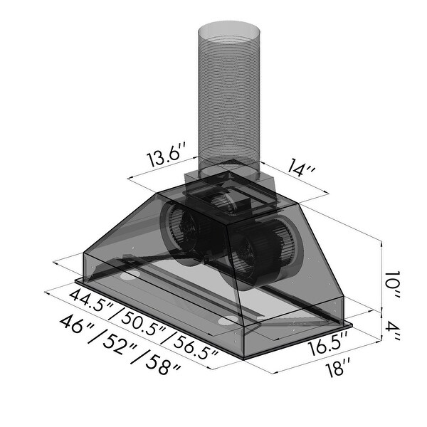 ZLINE Ducted Wall Mount Range Hood Insert (698)