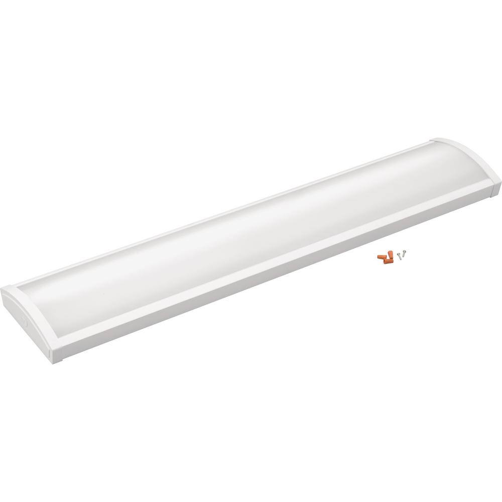 Lithonia Lighting 4 ft. 400050006000 Lumens Integrated LED Triac Dimming White Wraparound Light Switchable Color Temperature FML4W 48 ALO6 8SWW2 TD