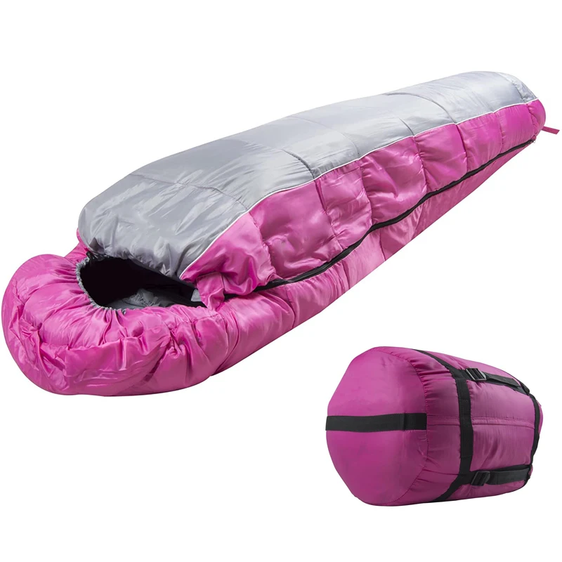 Custom Lightweight Portable Waterproof Camping Mummy Sleeping Bag Camping Tall Adult Outdoor