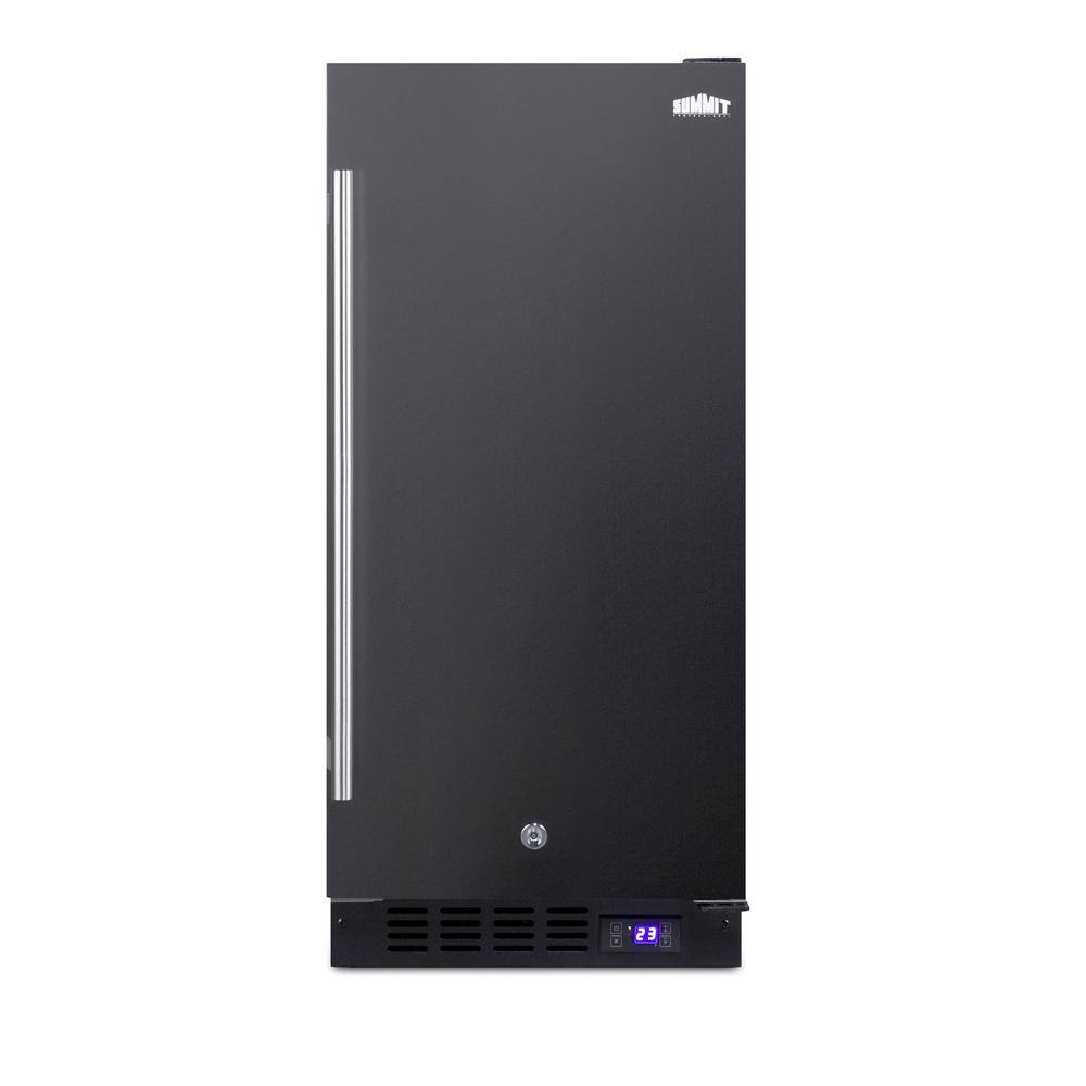 Summit Appliance 2.45 cu. ft. Frost Free Upright Commercial Freezer in Black SCFF1533BL