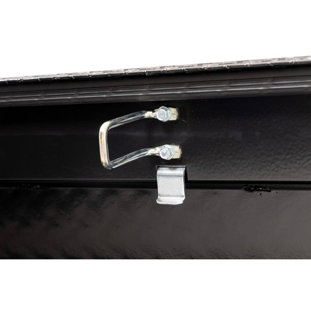 Weather Guard 62.5 in. Gloss Black Aluminum Compact Truck Tool Box 154-5-03