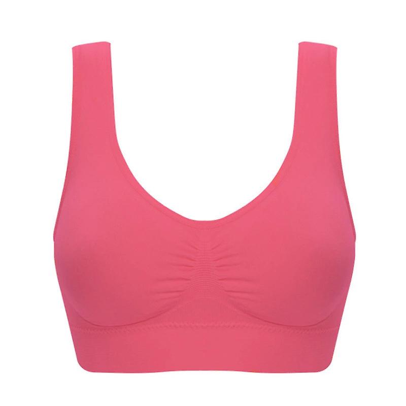 Women Yoga Bra Plus Size Padded No Underwire Lounging Bras  L