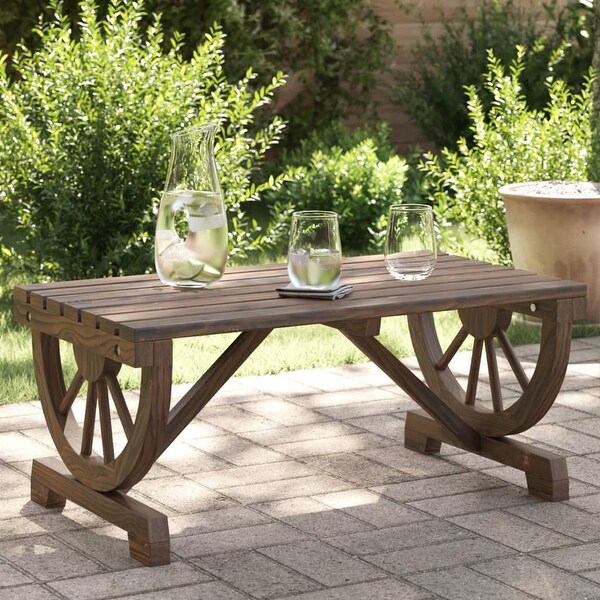 vidaXL Patio Coffee Table Outdoor Garden Balcony Furniture Solid Wood Fir