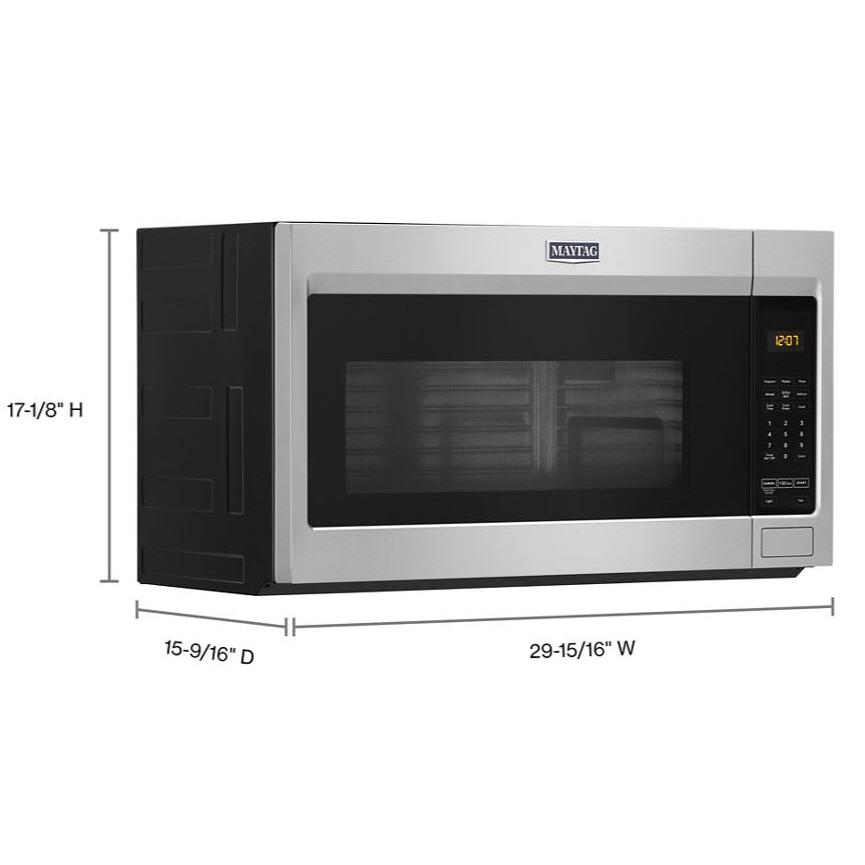 Maytag 30-inch, 1.7 cu.ft. Over-the-Range Microwave Oven with Stainless Steel Interior YMMV1175JZ