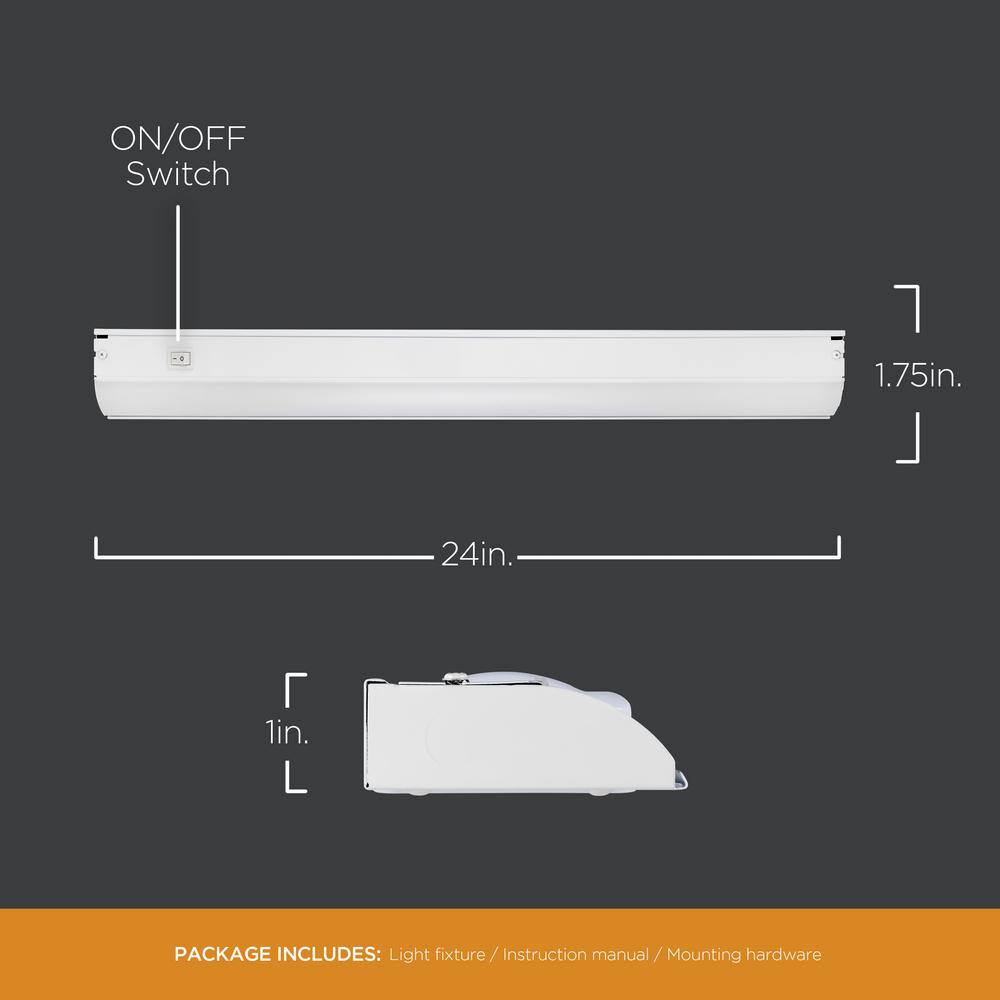 ULTRA PROGRADE ProWire Direct Wire 24 in. LED White Under Cabinet Light 64766-T1