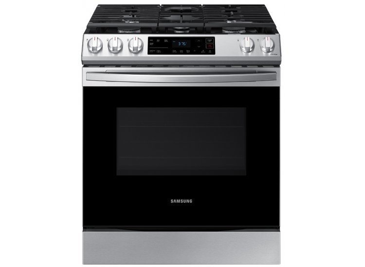  ADA 6 Cu. Ft. Fingerprint Resistant Stainless Steel Front Control Slide-In Gas Range