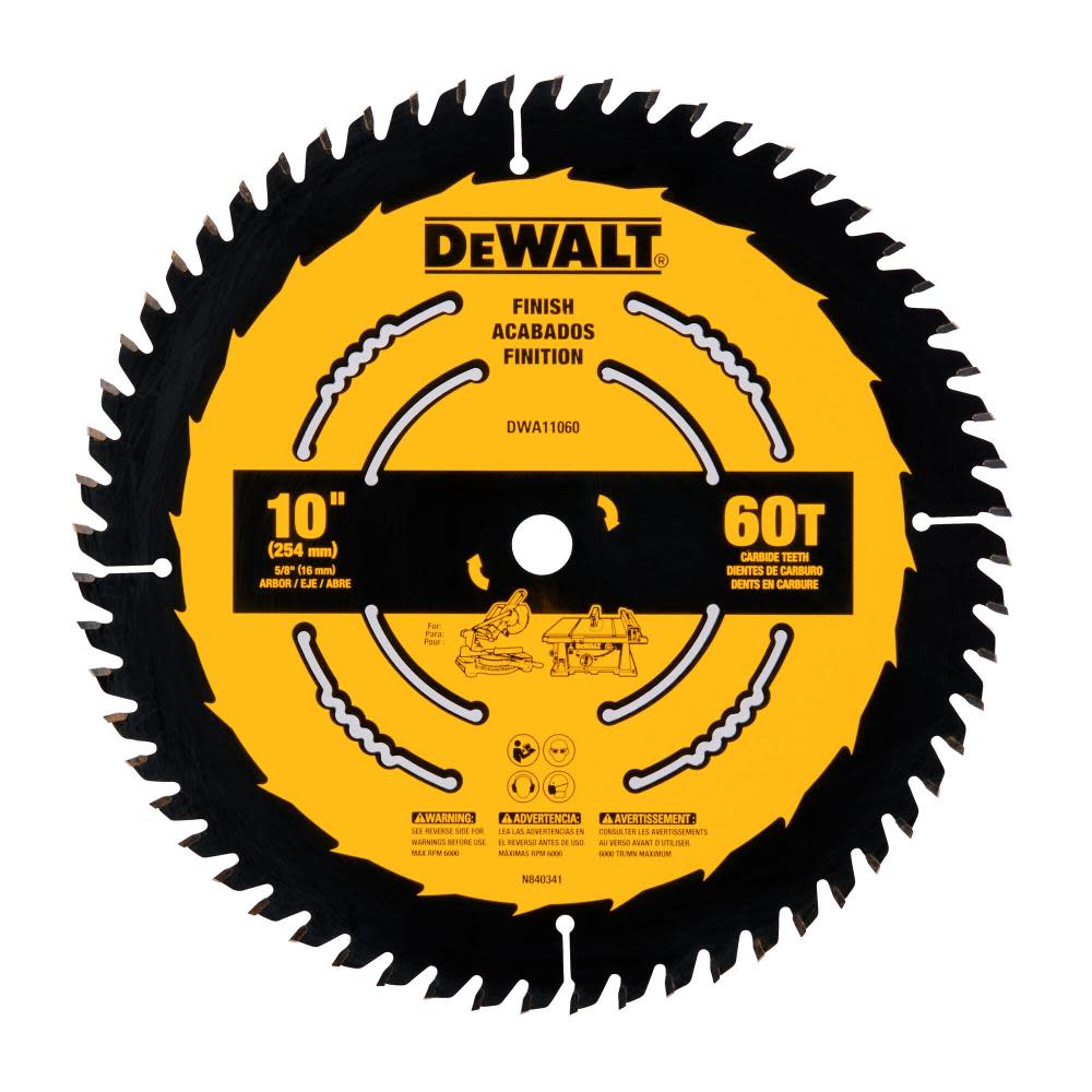 DEWALT Circular Saw Blade 10 60T ;