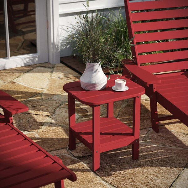 AllWeather Adirondack Style Patio Side Table