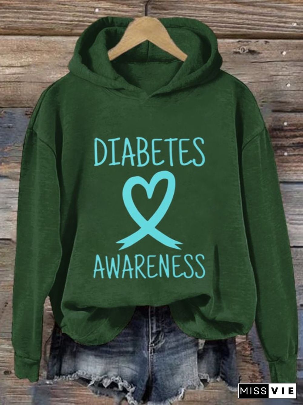 Women's Diabetes Awareness Month In November We Wear Blue Type 1 Essential Hoodie