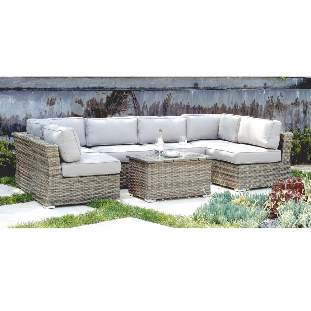 Living Source International Marina 7 piece Outdoor Conversation Set