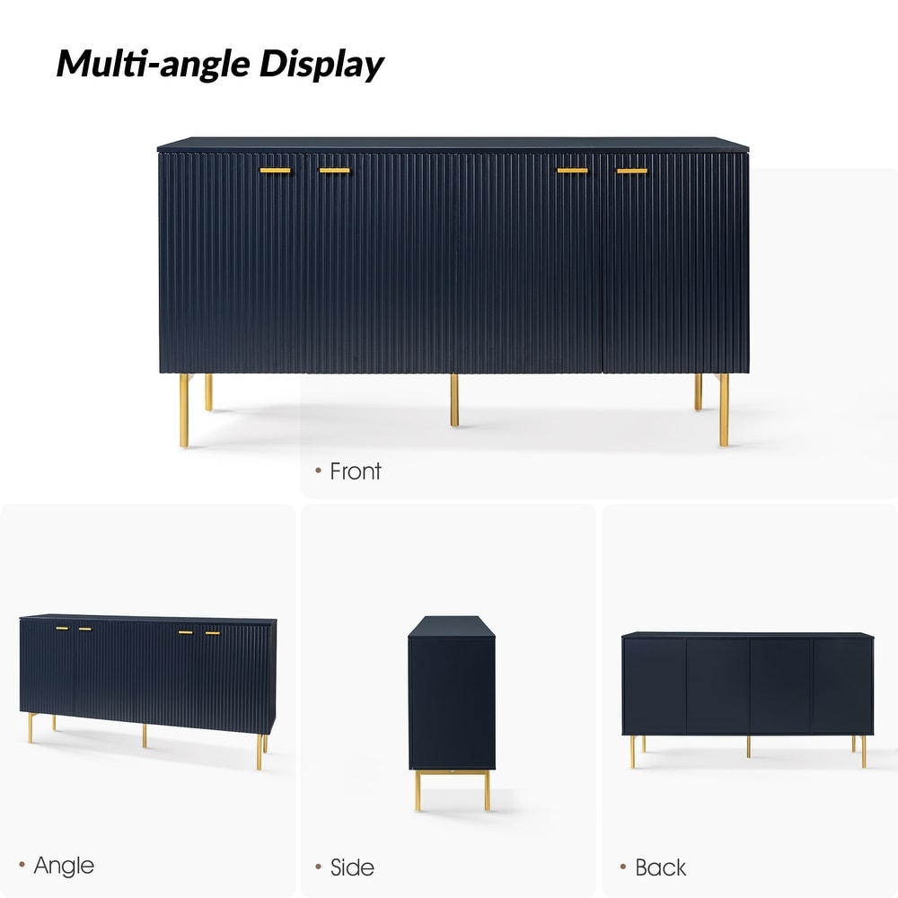 Gilb Modern Storage Sideboard with Adjustable Shelves By HULALA HOME