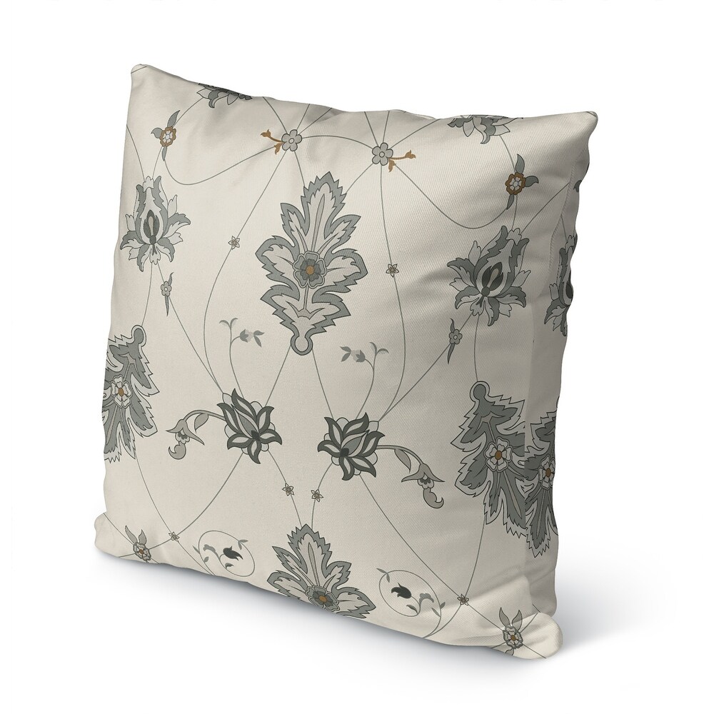 BABYLON GREY Outdoor Pillow By Marina Gutierrez