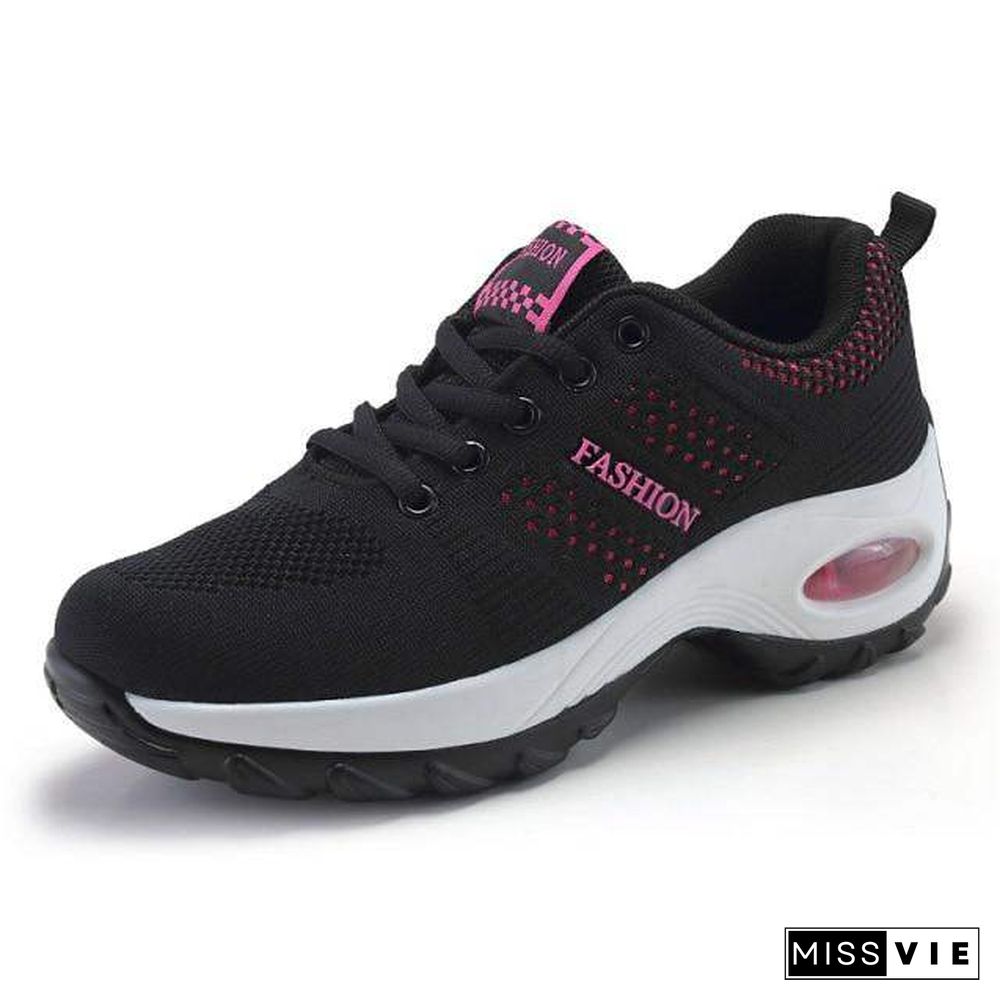 Women Platform Shoes Breathable Lightweight Sneakers For Cushion Woman