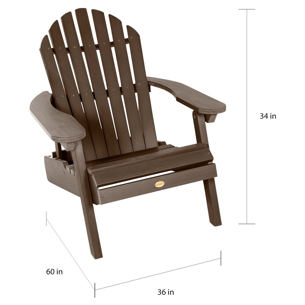 Highwood Hamilton Reclining Adirondack Chairs (Set of 2)