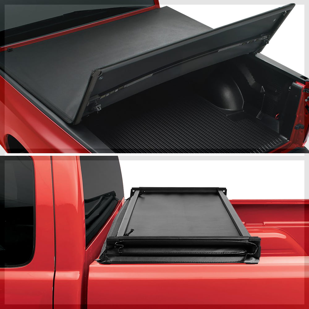 Short Bed Tonneau Cover 6Ft Soft Top Tri-Fold Fleetside for 94-04 Chevy S10/S15