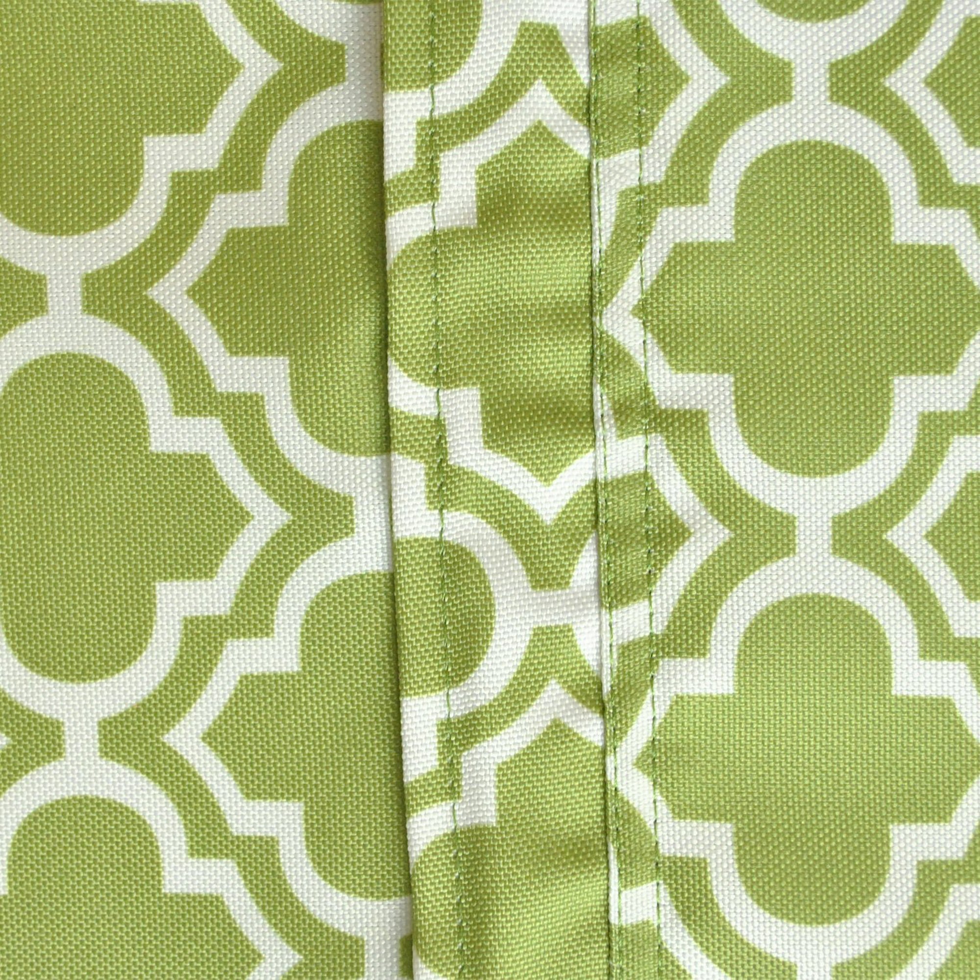 Design Imports Casual Rectangle Lattice Umbrella Outdoor Tablecloth, 120" x 60", 100% Polyester, Green