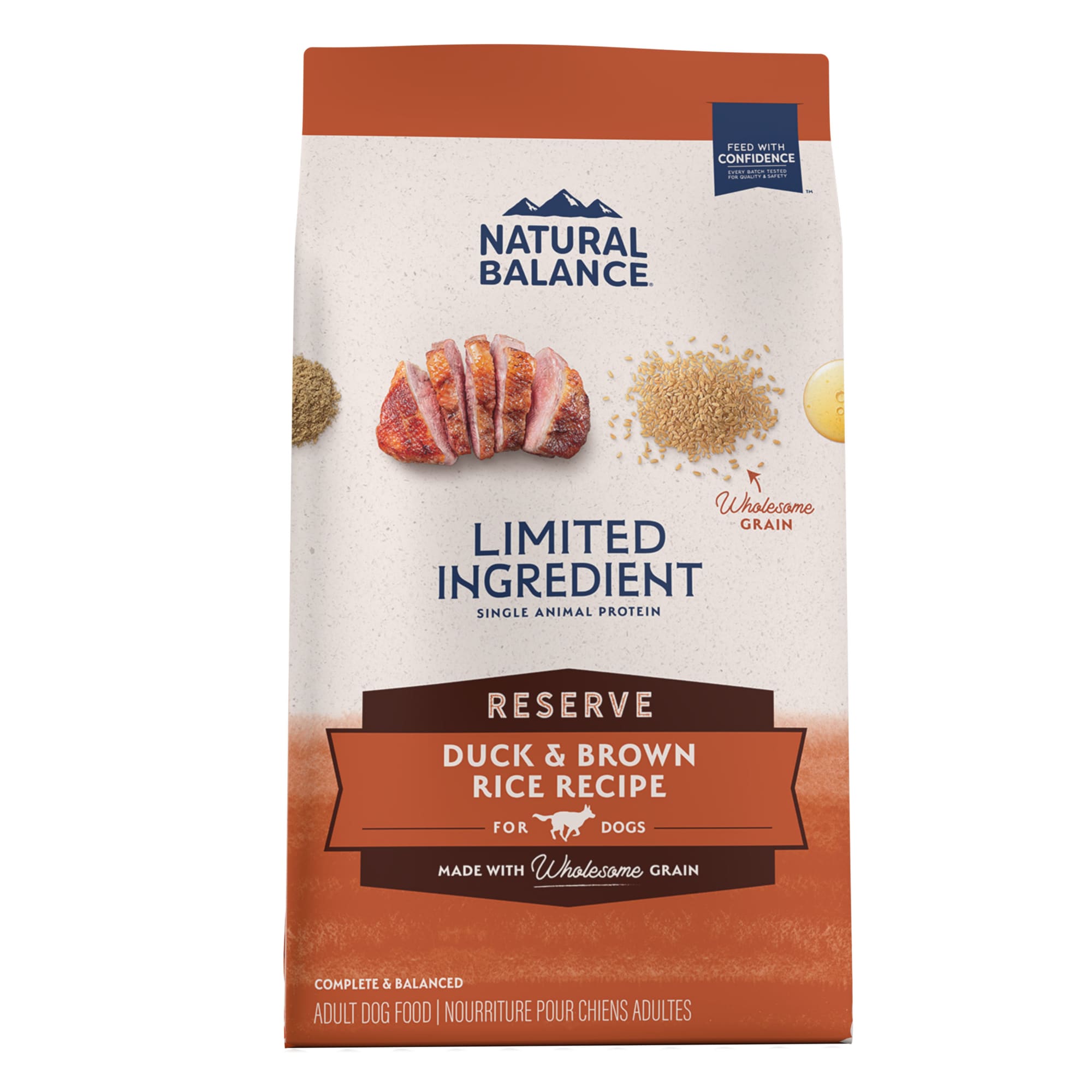 Natural Balance L.I.D. Limited Ingredient Diets Duck  Brown Rice Formula Dry Dog Food， 22 lbs.