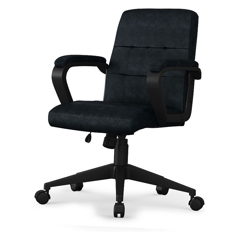 Simpli Home Brewer Executive Swivel Office Chair