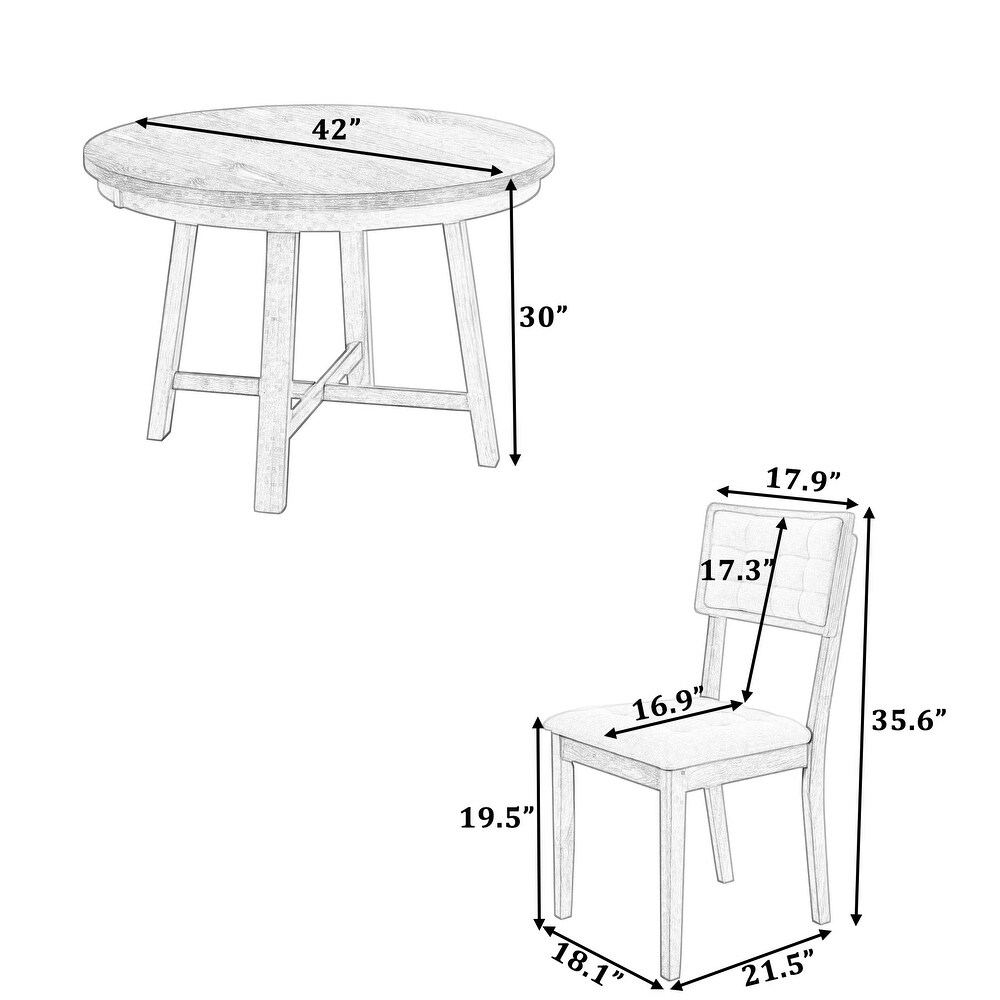 5 Piece Dining Table Set  42\