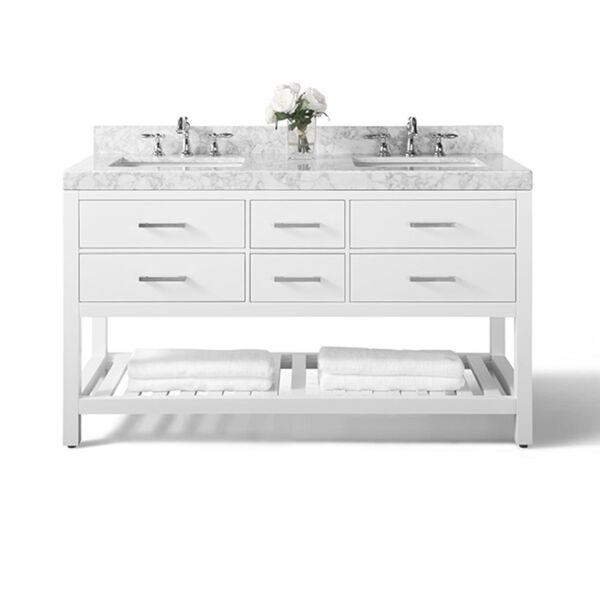 Elizabeth White 60-Inch Vanity Console