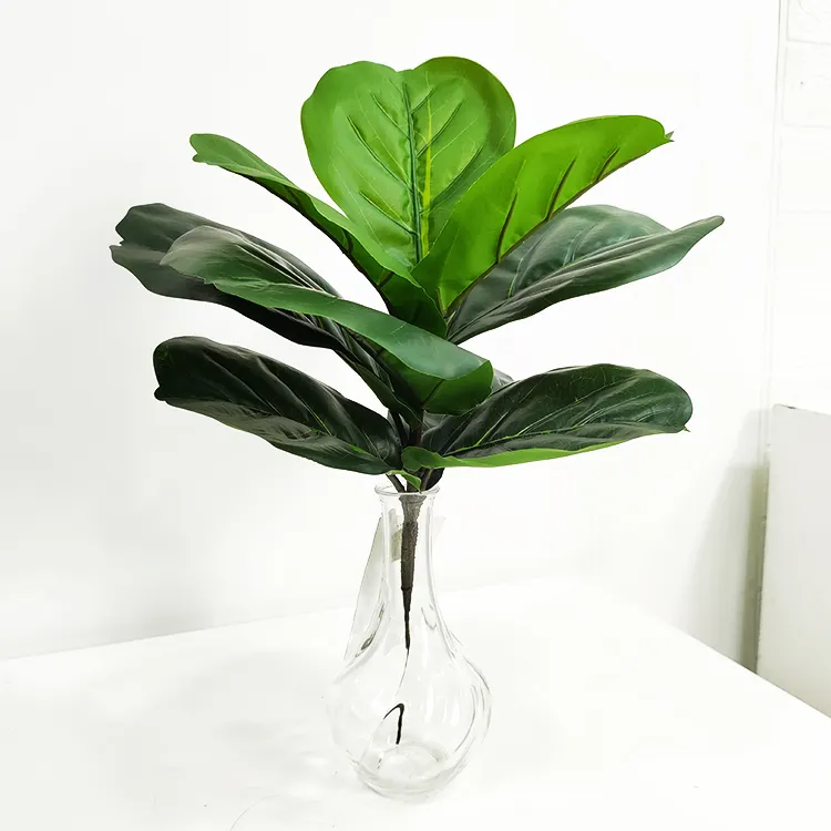 35cm height garden supplies artificial branch faux lyrata artificial ficus tree for interior exterior decorative