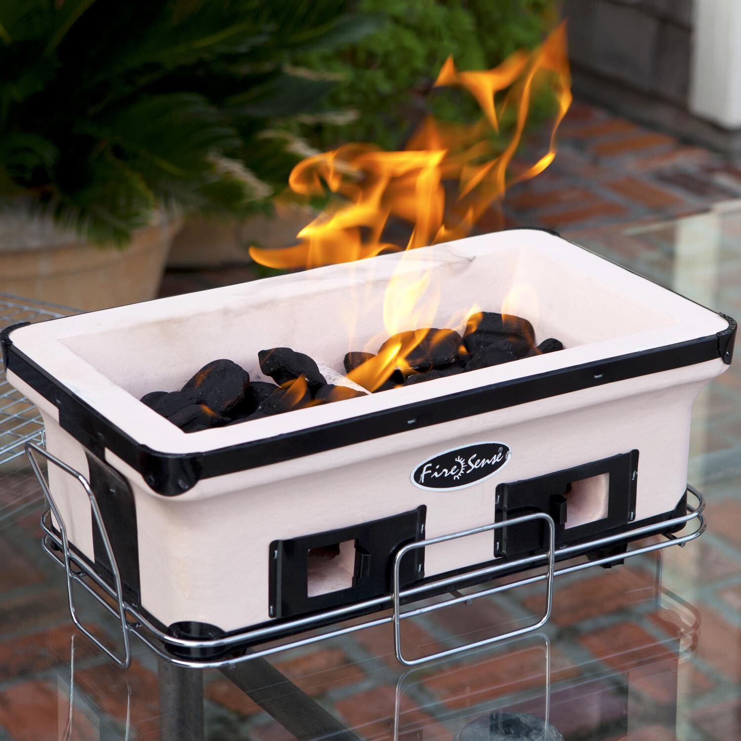 Fire Sense 17-Inch Large Yakatori Tabletop Charcoal Grill