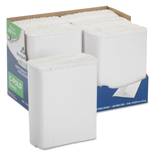 Georgia Pacific GP Professional Series Premium Paper Towels | C-Fold， 10 x 13， 200