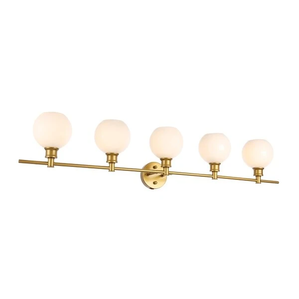 Camille 5-Light Frosted Glass Wall Sconce