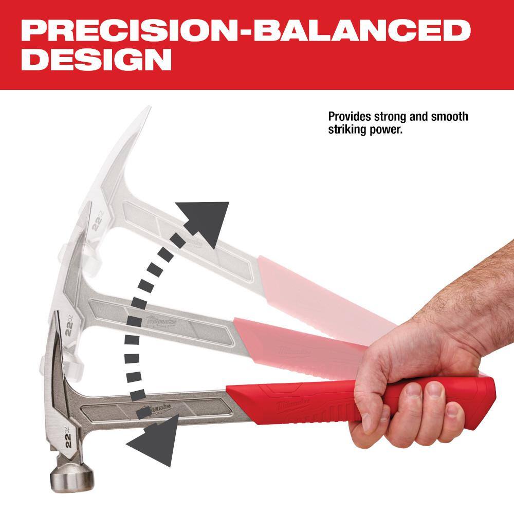 MW 22 oz. Smooth Face Framing Hammer 48-22-9023