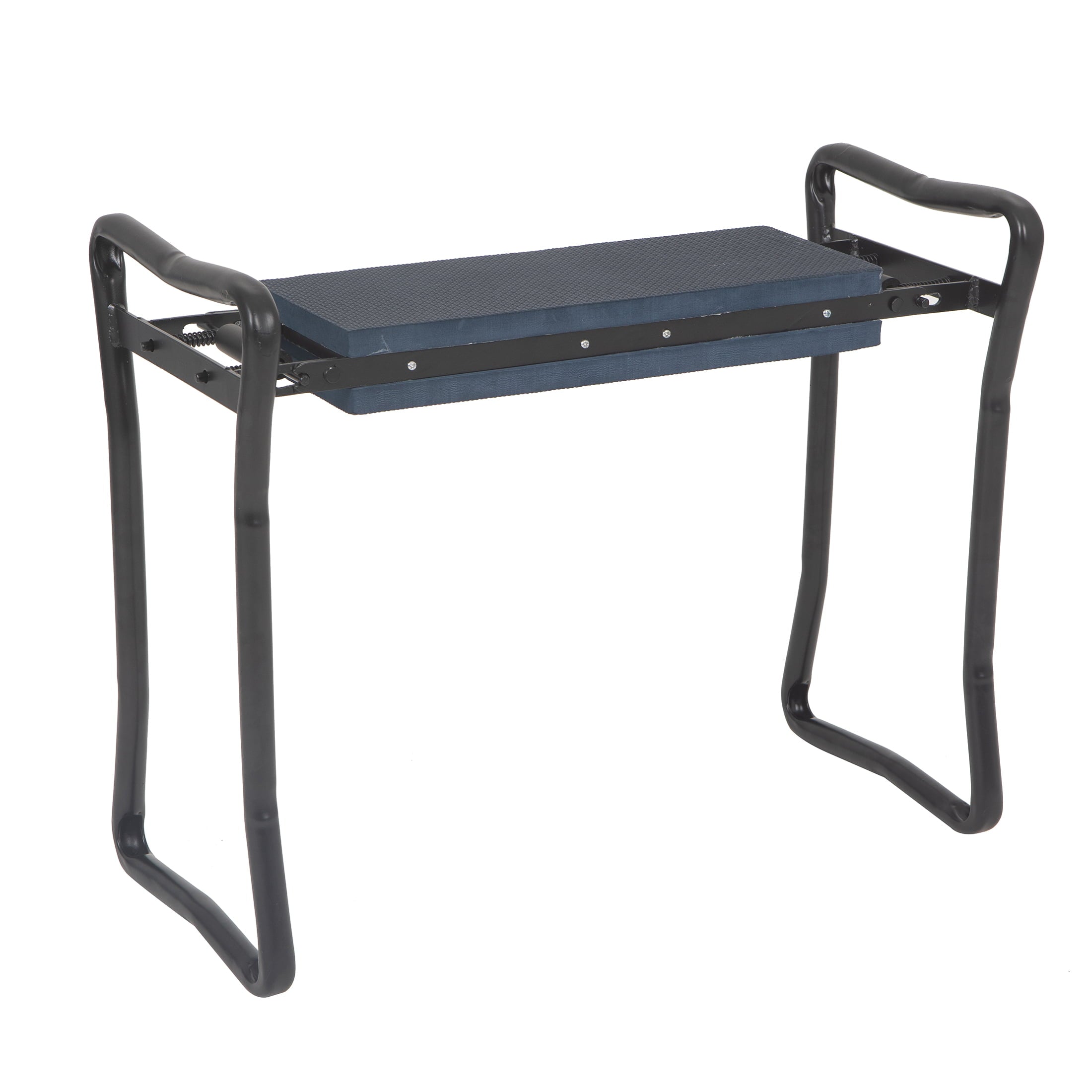 Expert Gardener Steel Frame Gardening Kneeler with Storage Pockets, Blue Cove.