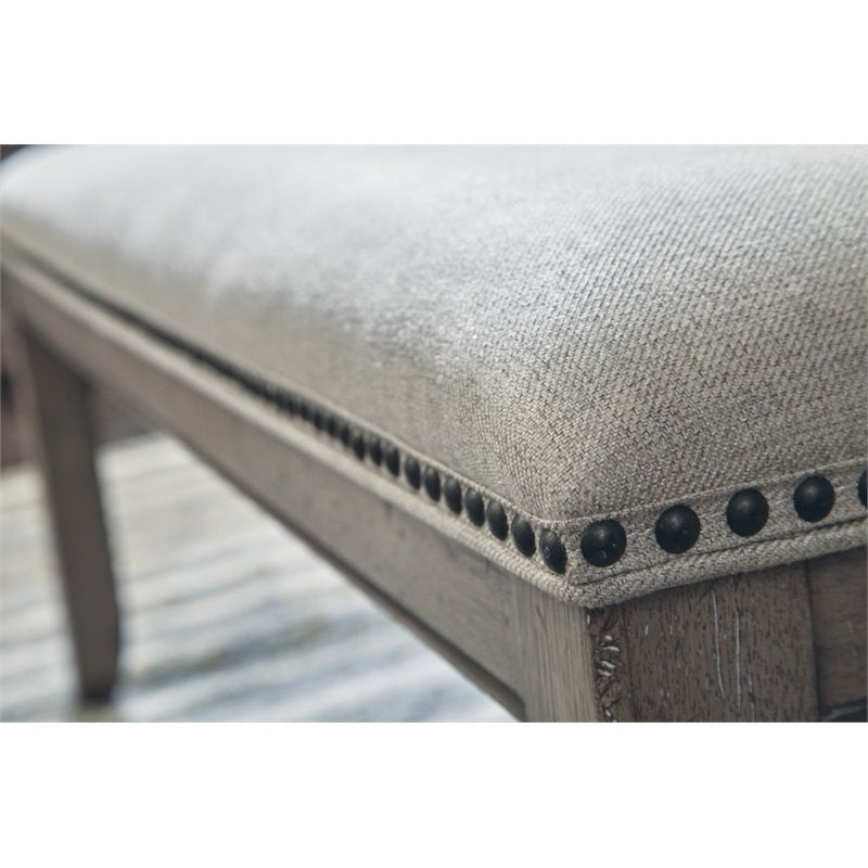 Bowery Hill Bedroom Bench in Gray