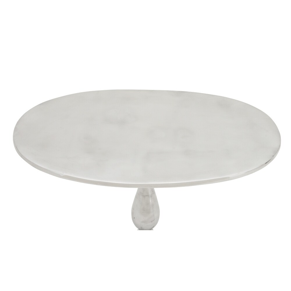 Gold or Silver Aluminum Small Accent Table