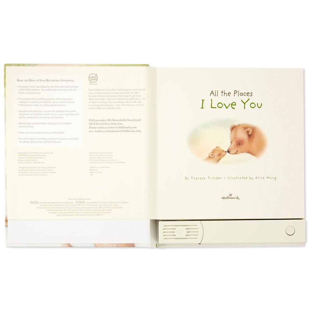 Hallmark  All The Places I Love You Recordable Storybook With Music