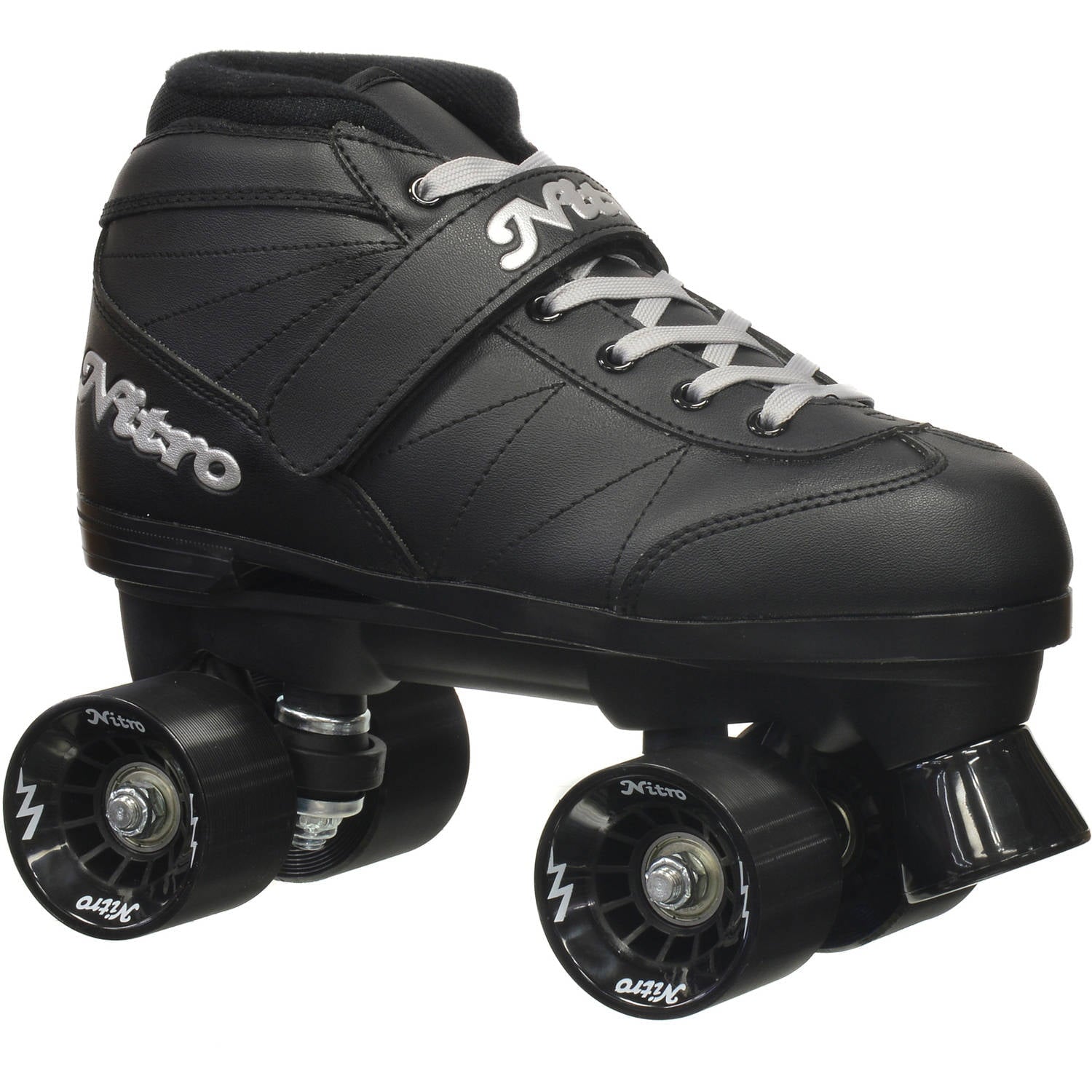 Epic Super Nitro Black Quad Speed Roller Skates - Size 5