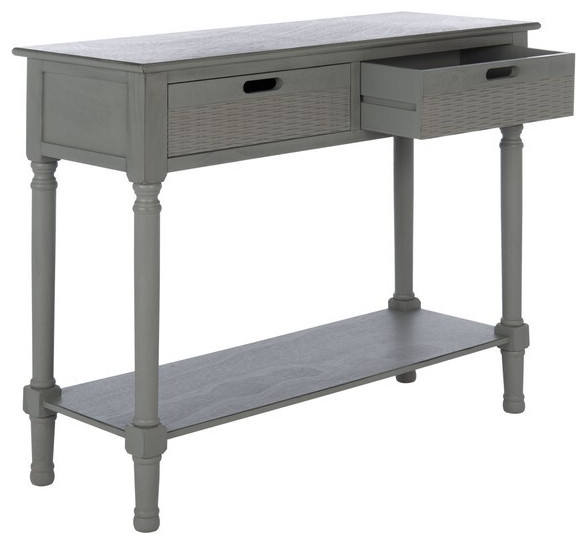 Landers 2 Drawer Console   Traditional   Console Tables   by Safavieh  Houzz