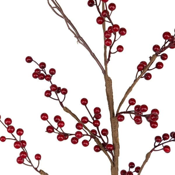 Potted Berry Artificial Christmas Twig Tree