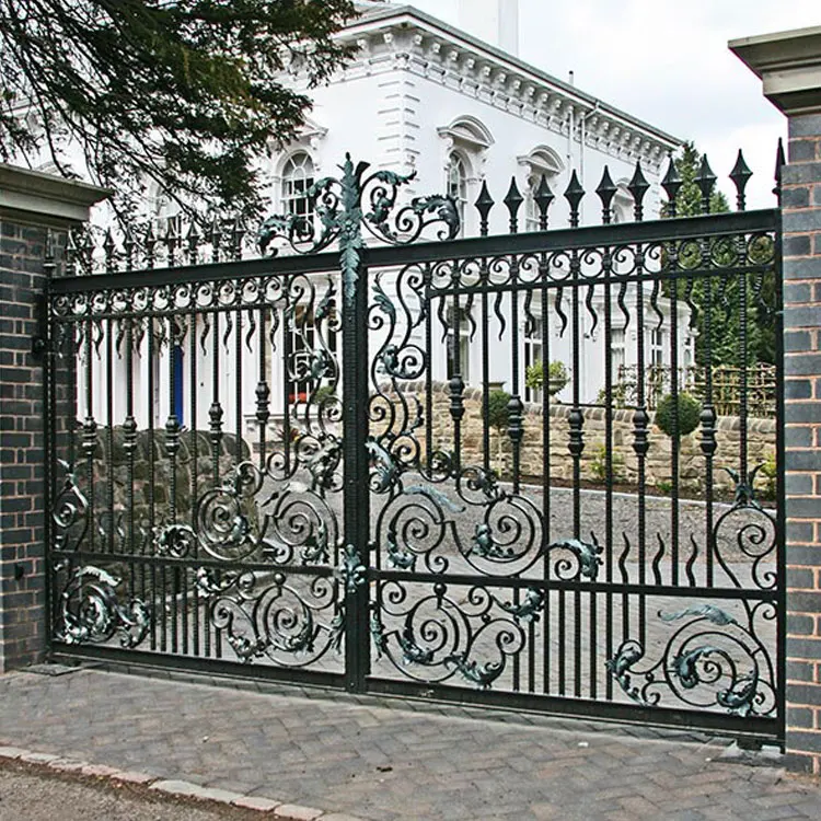 2021 Hot Sale Wrought Iron Entrance Gate Designs