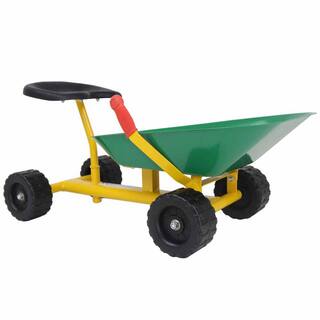 HONEY JOY Sand Dumper Kid Ride On Sand Digger Heavy-Duty Digging Scooper 4-Wheel Toy Green TOPB001522