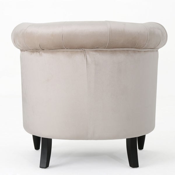 Akira Velvet Club Chair by Christopher Knight Home