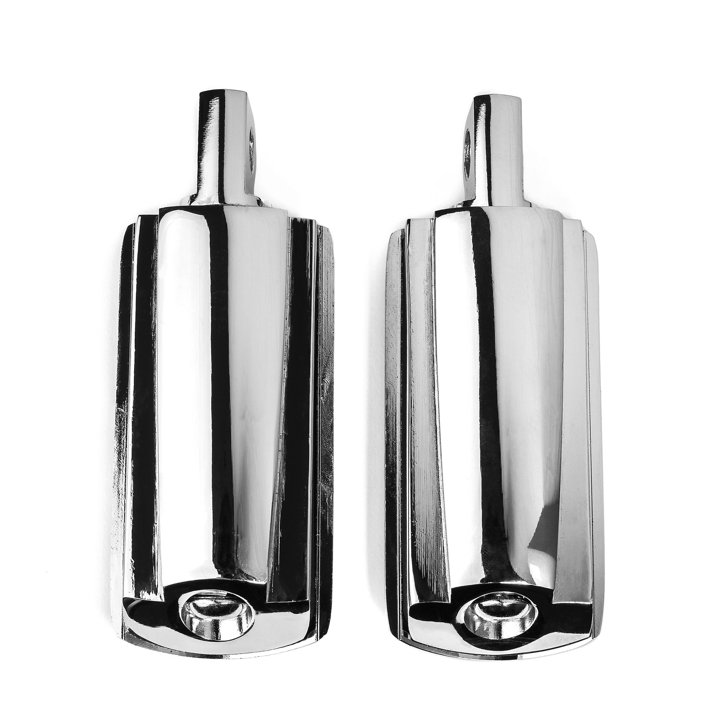 Chrome Foot Pegs Footrest， 1 Pair， Compatible with Harley Davidson FLTRU Road Glide Ultra 2011-2019