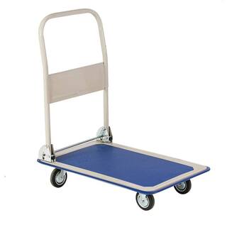 330 lbs. Capacity Steel Folding 4-Wheeled Heavy Duty Rolling Cart NewS-LQD0-UFMG