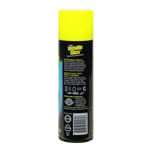 Invisible Glass Aerosol Glass Cleaner 19 oz