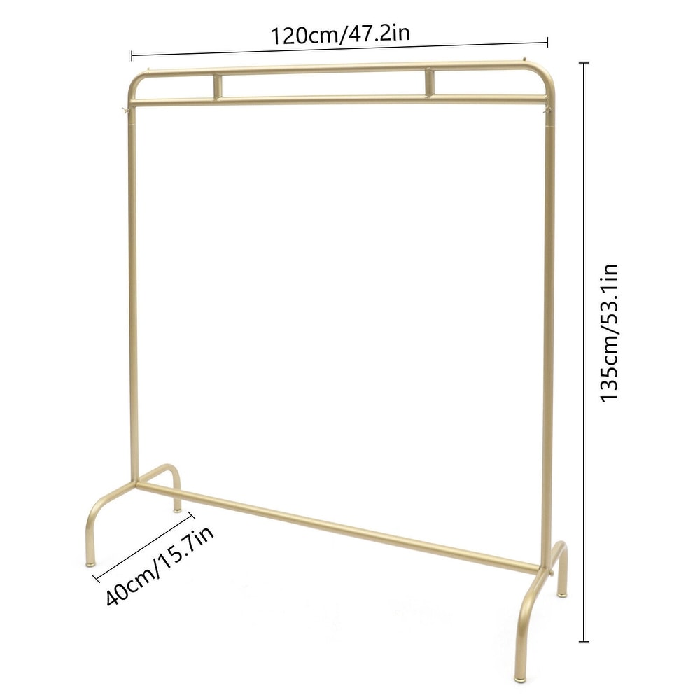 Metal Garment Rack Clothes Store Display Stand   47.2x15.7x53.1 inch